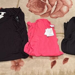 Sleeveless black dress and 2xl longSleeve shirts